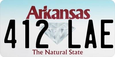 AR license plate 412LAE
