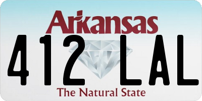 AR license plate 412LAL