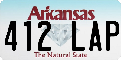 AR license plate 412LAP