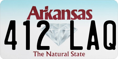 AR license plate 412LAQ
