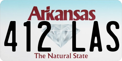 AR license plate 412LAS