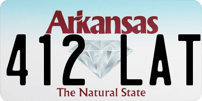 AR license plate 412LAT