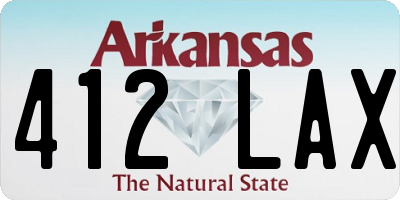 AR license plate 412LAX