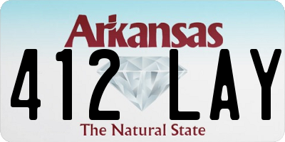 AR license plate 412LAY
