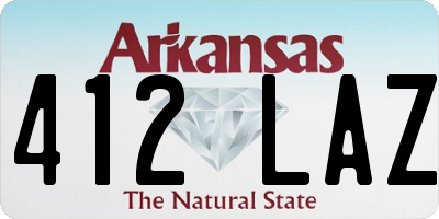 AR license plate 412LAZ