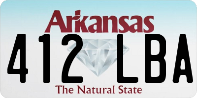 AR license plate 412LBA