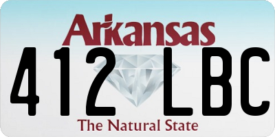 AR license plate 412LBC
