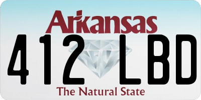 AR license plate 412LBD