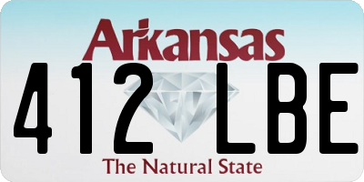 AR license plate 412LBE