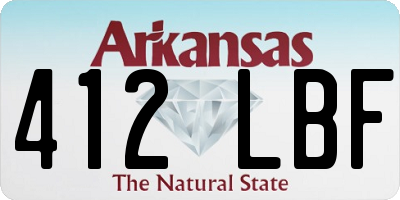 AR license plate 412LBF