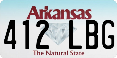AR license plate 412LBG