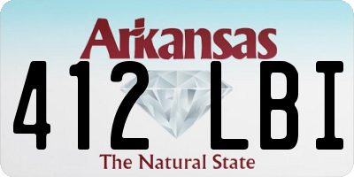 AR license plate 412LBI