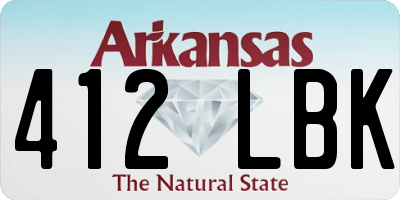 AR license plate 412LBK