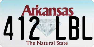 AR license plate 412LBL