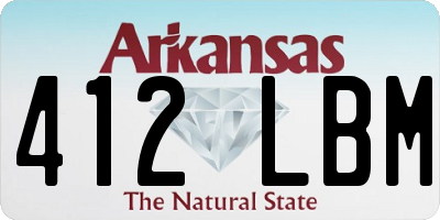 AR license plate 412LBM