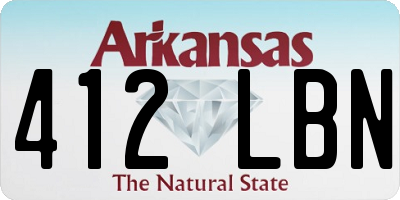 AR license plate 412LBN