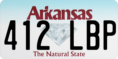 AR license plate 412LBP
