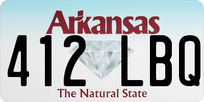 AR license plate 412LBQ