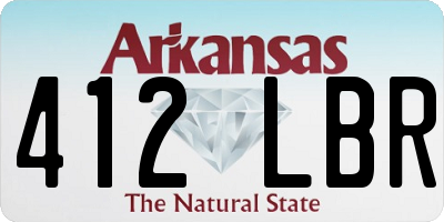 AR license plate 412LBR