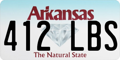 AR license plate 412LBS