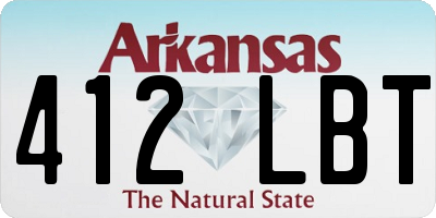 AR license plate 412LBT