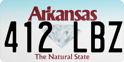 AR license plate 412LBZ