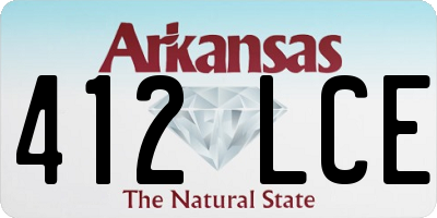 AR license plate 412LCE
