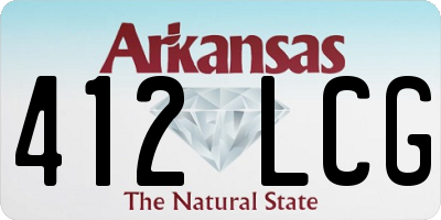 AR license plate 412LCG