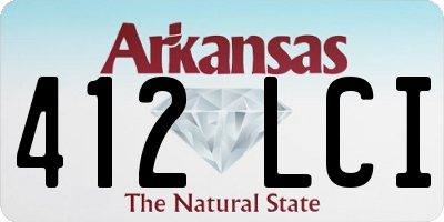 AR license plate 412LCI