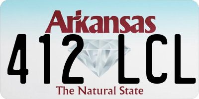 AR license plate 412LCL