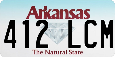 AR license plate 412LCM