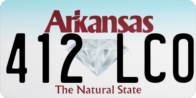 AR license plate 412LCO