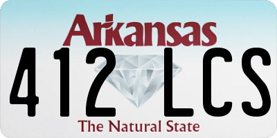 AR license plate 412LCS