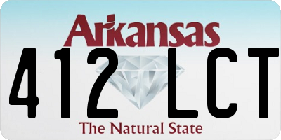 AR license plate 412LCT