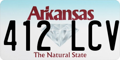 AR license plate 412LCV