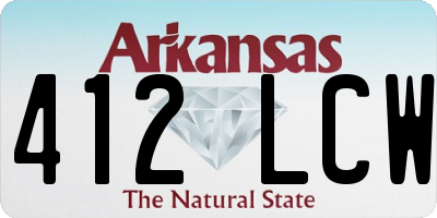 AR license plate 412LCW