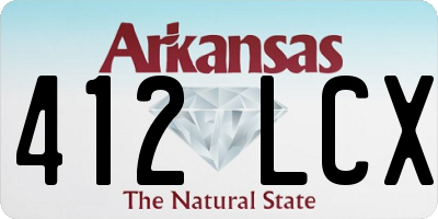AR license plate 412LCX