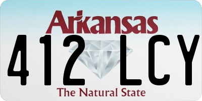 AR license plate 412LCY