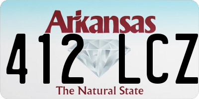 AR license plate 412LCZ