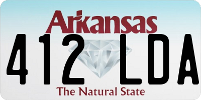 AR license plate 412LDA