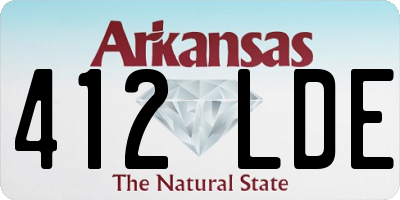 AR license plate 412LDE