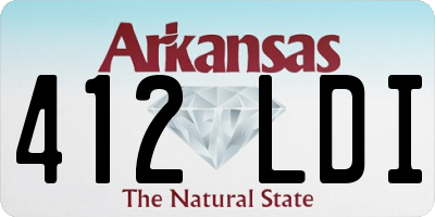 AR license plate 412LDI