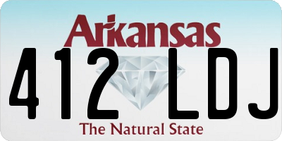 AR license plate 412LDJ