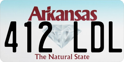 AR license plate 412LDL
