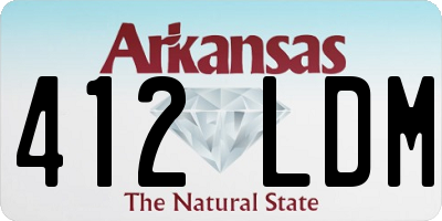 AR license plate 412LDM