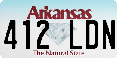 AR license plate 412LDN