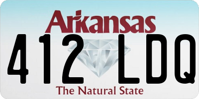 AR license plate 412LDQ