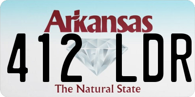 AR license plate 412LDR