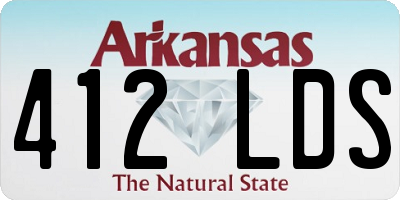 AR license plate 412LDS