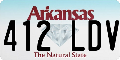 AR license plate 412LDV